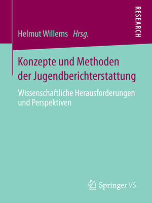 cover image of Konzepte und Methoden der Jugendberichterstattung